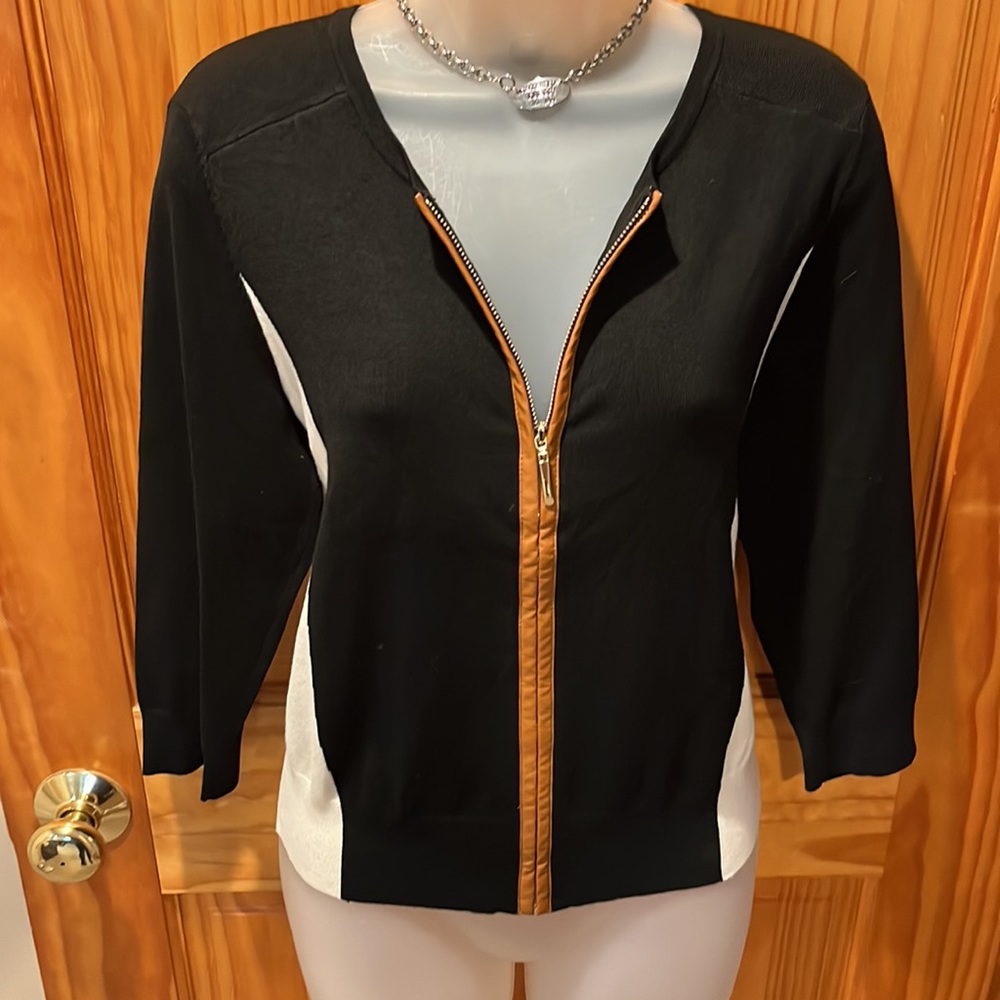 White House Black Market Zippered Sweater